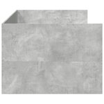 vidaXL Lit de jour et tiroirs gris béton 75x190 cm bois d'ingénierie