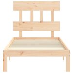 vidaXL Cadre de lit sans matelas 90x200 cm bois de pin massif