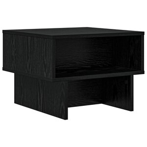 vidaXL Table basse Chêne noir 48 x 46 x 35 cm Bois d'ingénierie