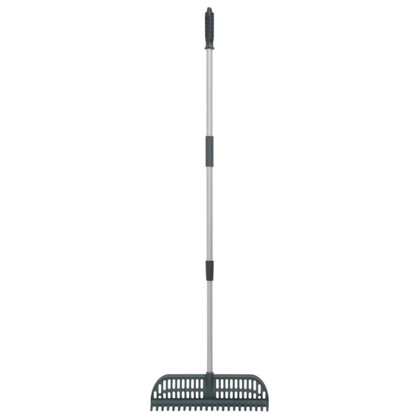 vidaXL Râteau à feuilles 2 en 1 vert foncé 157 cm PP