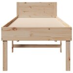 vidaXL Cadre de lit sans matelas 90x190 cm bois de pin massif