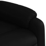 vidaXL Fauteuil de massage inclinable noir similicuir