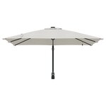 vidaXL Parasol de jardin Couleur sable 248.5 x 247.5 x 160 cm tissu