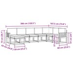 vidaXL Ensemble de canapés d'extérieur 8 pc Blanc et anthracite