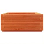 vidaXL Jardinière cire marron 90x60x26 5 cm bois de pin massif