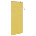 vidaXL Store enrouleur avec des rideaux Jaune 90 x 220 cm Bambou