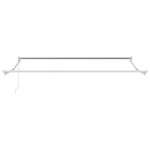 vidaXL Auvent rétractable anthracite et blanc 5x3 m tissu et aluminium