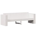 vidaXL Canapé de jardin 3 places blanc 189x60x62 cm bois de pin massif