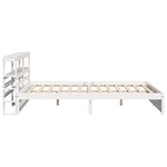 vidaXL Cadre de lit avec tête de lit sans matelas blanc 180x200 cm