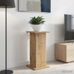 vidaXL Support de Plante 2 pièces Chêne artisanal 30 5 x 30 x 60 5 cm
