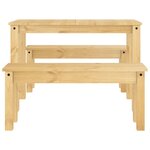 vidaXL Ensemble à manger Panama 3 Pièces bois de pin massif