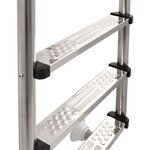 vidaXL Échelle de piscine à 3 échelons Acier inoxydable 304 120 cm
