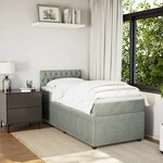 vidaXL Sommier à lattes de lit et matelas Rose 80x200 cm Velours