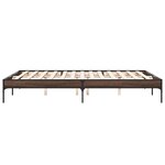 vidaXL Cadre de lit sans matelas chêne marron 160x200 cm