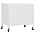 vidaXL Armoire de rangement Blanc 60x35x56 cm Acier