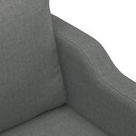vidaXL Ensemble de canapés 3 Pièces coussins gris foncé tissu