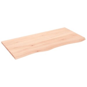 vidaXL Étagère murale 100x50x2 cm bois de chêne massif non traité