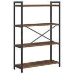 vidaXL Bibliothèque Bois ancien 80 x 30 x 118 cm Panneau de particules