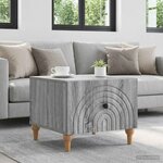 vidaXL Table basse Sonoma gris 49 x 50 x 40 cm Bois d'ingénierie