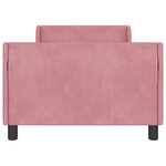 vidaXL Cadre de lit pour enfants avec tête de lit Rose 80 x 200 cm
