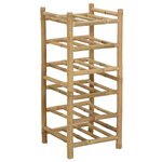 vidaXL Étagère à vin Bambou Naturel