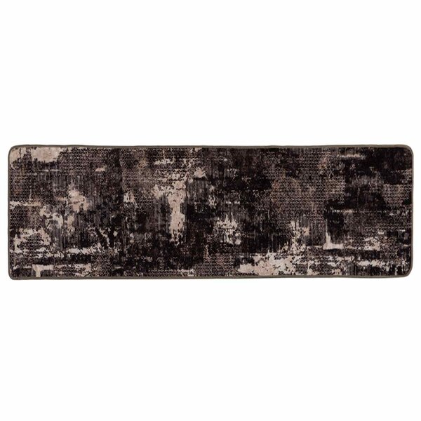 vidaXL Coureur de Tapis MARSA Noir 50 x 150 cm Polyester et PVC