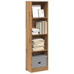 vidaXL Bibliothèque chêne artisanal 40x24x143 cm bois d'ingénierie