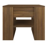 vidaXL Table basse Chêne marron 55 5x55x45 cm Bois d'ingénierie