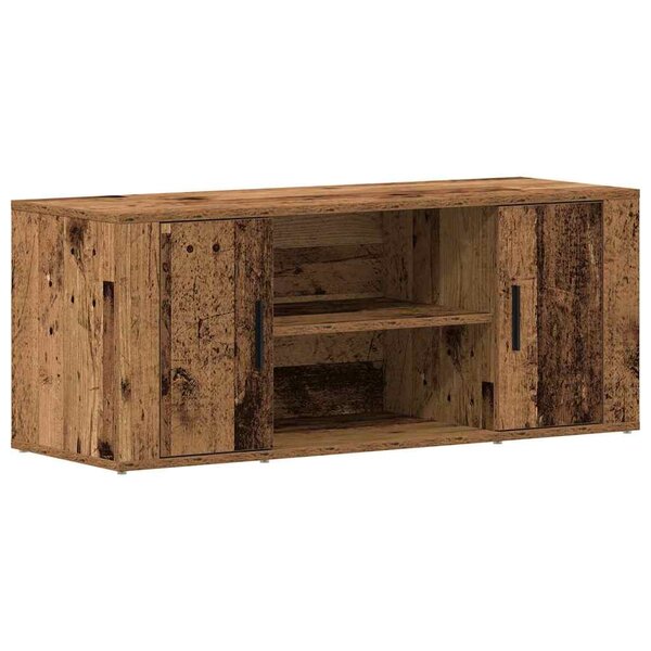 vidaXL Meuble TV Bois ancien 100 x 35 x 40 cm Bois d'ingénierie