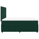vidaXL Sommier à lattes de lit et matelas Vert foncé 140x200cm Velours