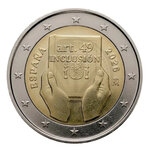 2 euros commémorative Espagne 2026 - Handicap et Inclusion.