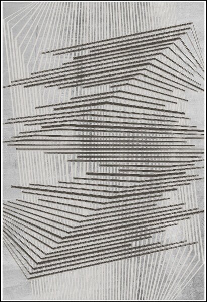 Tapis de salon NOUR 120 x 180 cm - Gris