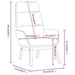 vidaXL Chaise de relaxation avec tabouret Noir Tissu