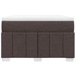 vidaXL Sommier à lattes de lit avec matelas Marron foncé 120x200 cm