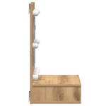 vidaXL Armoire Miroir avec étagère Chêne artisanal 60 x 31 5 x 62 cm