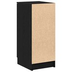 vidaXL Cabinet à chaussures avec étagère Chêne noir 29.5 x 35 x 70 cm