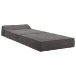 vidaXL Canapé-lit pliable Gris foncé 60 x 70 x 41 cm Tissu