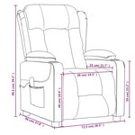 vidaXL Fauteuil de massage Rouge bordeaux Tissu