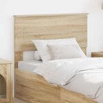 vidaXL Tête de lit Chêne Sonoma 75 cm Bois d'ingénierie