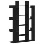 vidaXL Bibliothèque Chêne noir 86 x 25 5 x 140 cm Bois d'ingénierie