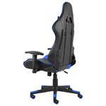 vidaXL Chaise de jeu pivotante Bleu PVC