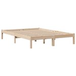 vidaXL Lit bibliothèque sans matelas 140x190 cm bois de pin massif