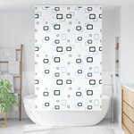 vidaXL Store enrouleur de douche avec cassette largeur du tissu 136 cm