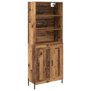 vidaXL Haut Armoire Bois Ancien 69 5 x 32 5 x 180 cm Bois d'ingénierie