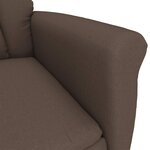 vidaXL Fauteuil inclinable marron Marron foncé 70.5 x 96.5 x 95 cm