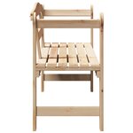 Banc d'extérieur vidaXL 119x76x44 cm en bois de pin massif
