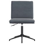 vidaXL Chaises à manger lot de 4 Gris foncé Velours
