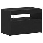 vidaXL Meuble TV Noir 60 x 35 x 40 cm Bois d'ingénierie