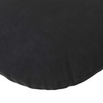 vidaXL Coussins de siège 2 Pièces Noir Ø 40 x 13 cm Velours