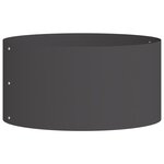 vidaXL Pots de fleurs en plastique noir Noir Plastique Moyen Solide